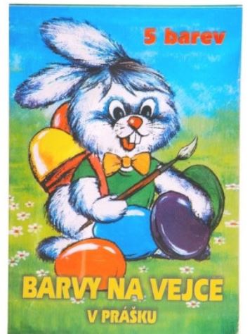 Barva na vejce mix 5 barev