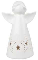 Anděl porcelán s hvězdou
