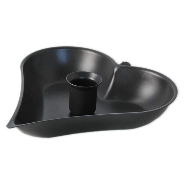 Svícen srdce kovové