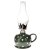 Petrolejová lampa zelená