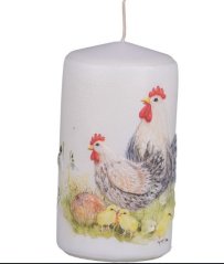 Svíčka válec Easter Garden