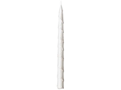 Kónická svíčka22x290 mm bílá perla