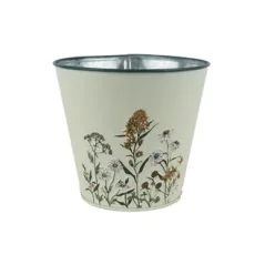 Květináč plechový květiny