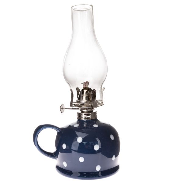 Petrolejová lampa modrá