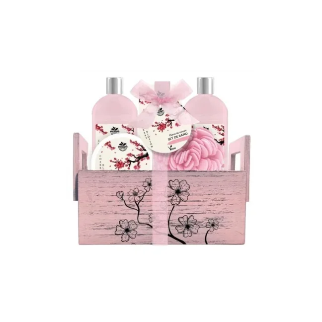 Kosmetický set Sakura v dřevěném boxu