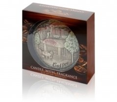 Disk svíčka Coffee