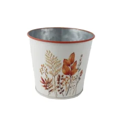 Květináč plechový podzimní kulatý velký