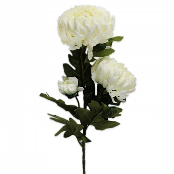Chrysantéma kytice 92 cm krémová