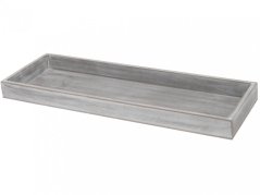 Tác dřevo 140x400 mm šedá