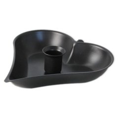 Svícen srdce kovové