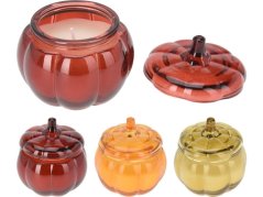 Svíčka ve skle vonná dýně mix barev