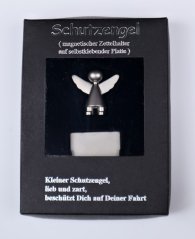Anděl magnet do auta stříbrný
